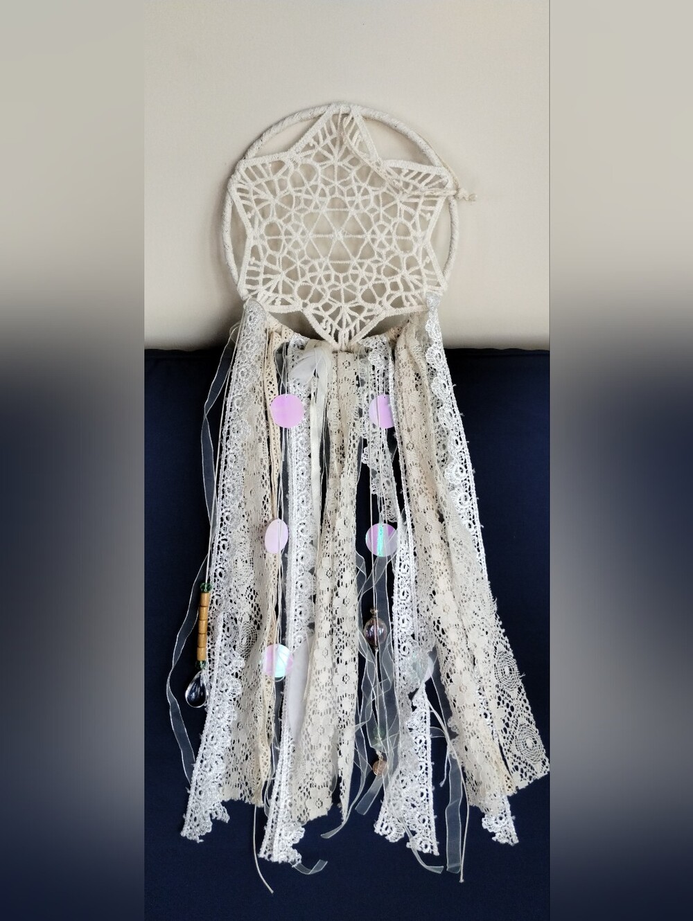 Lace Dreamcatcher Wall Hanging